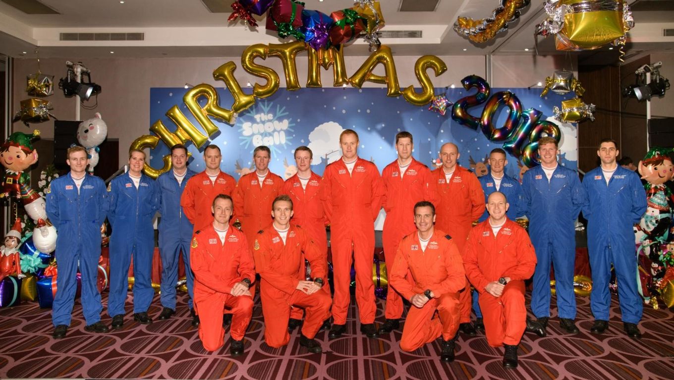 The Reds and Blues at the Great Ormond Street Hospital Christmas event