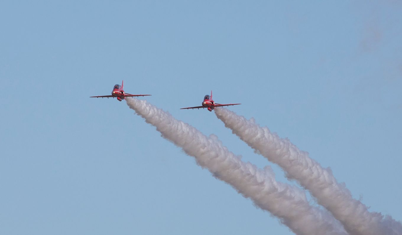 Reds 6 & 7, the Synchro pair, during winter training