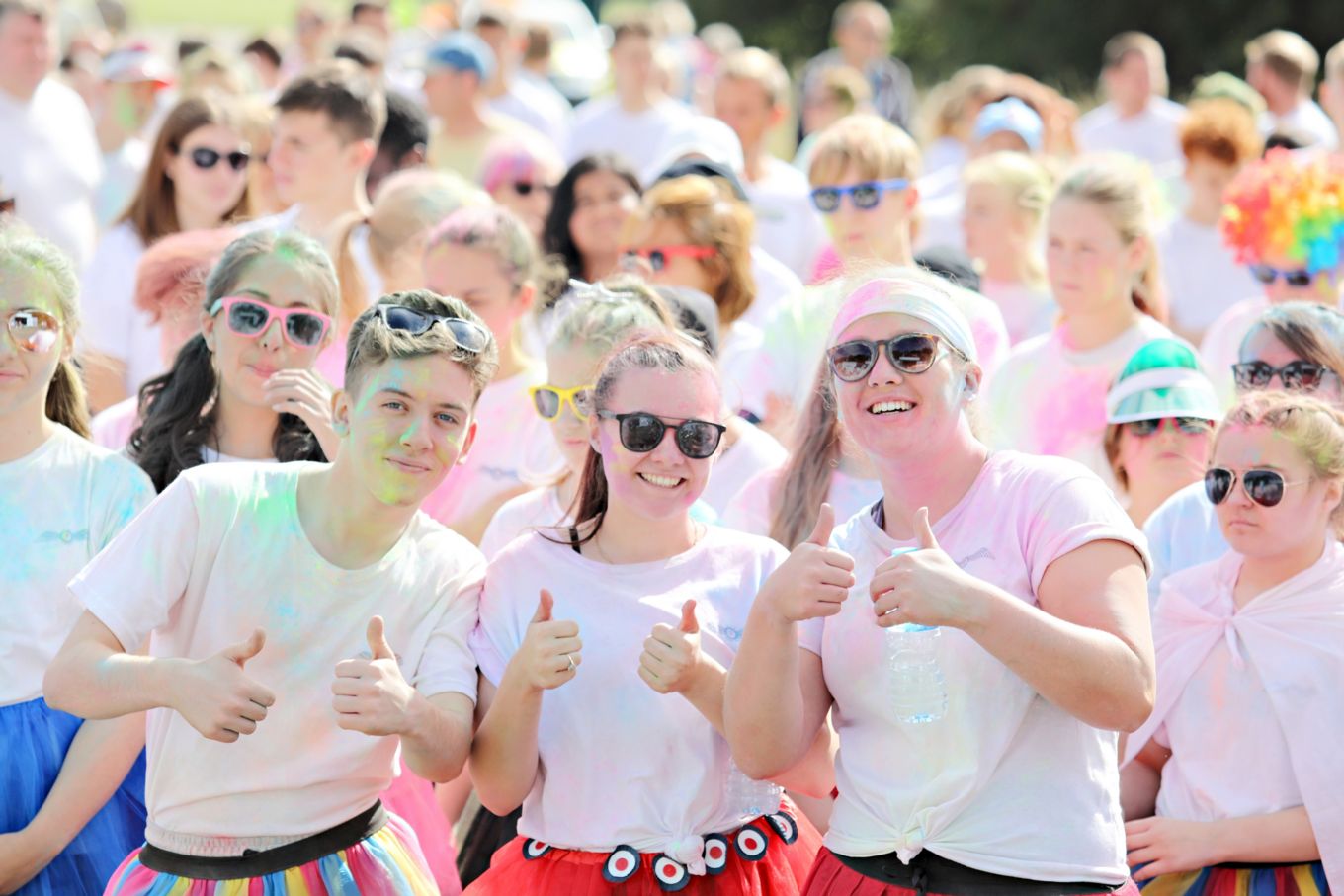 Runners at Colour Chaos