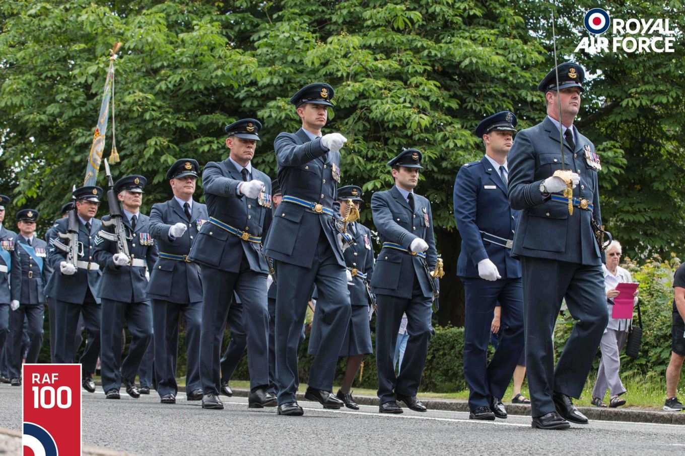 56 Squadron parade in the Freedom of the district