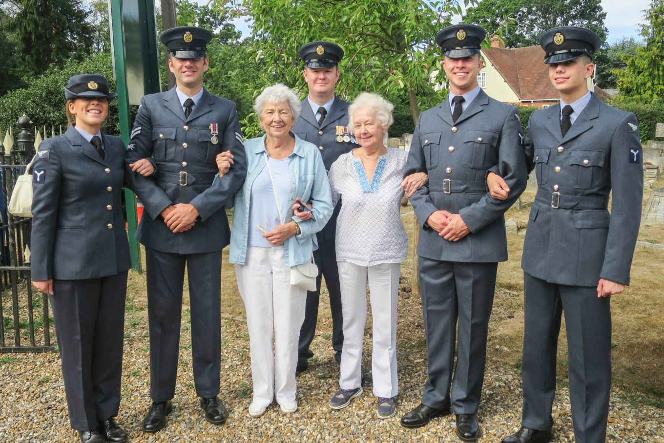 8 Sqn personnel with local community