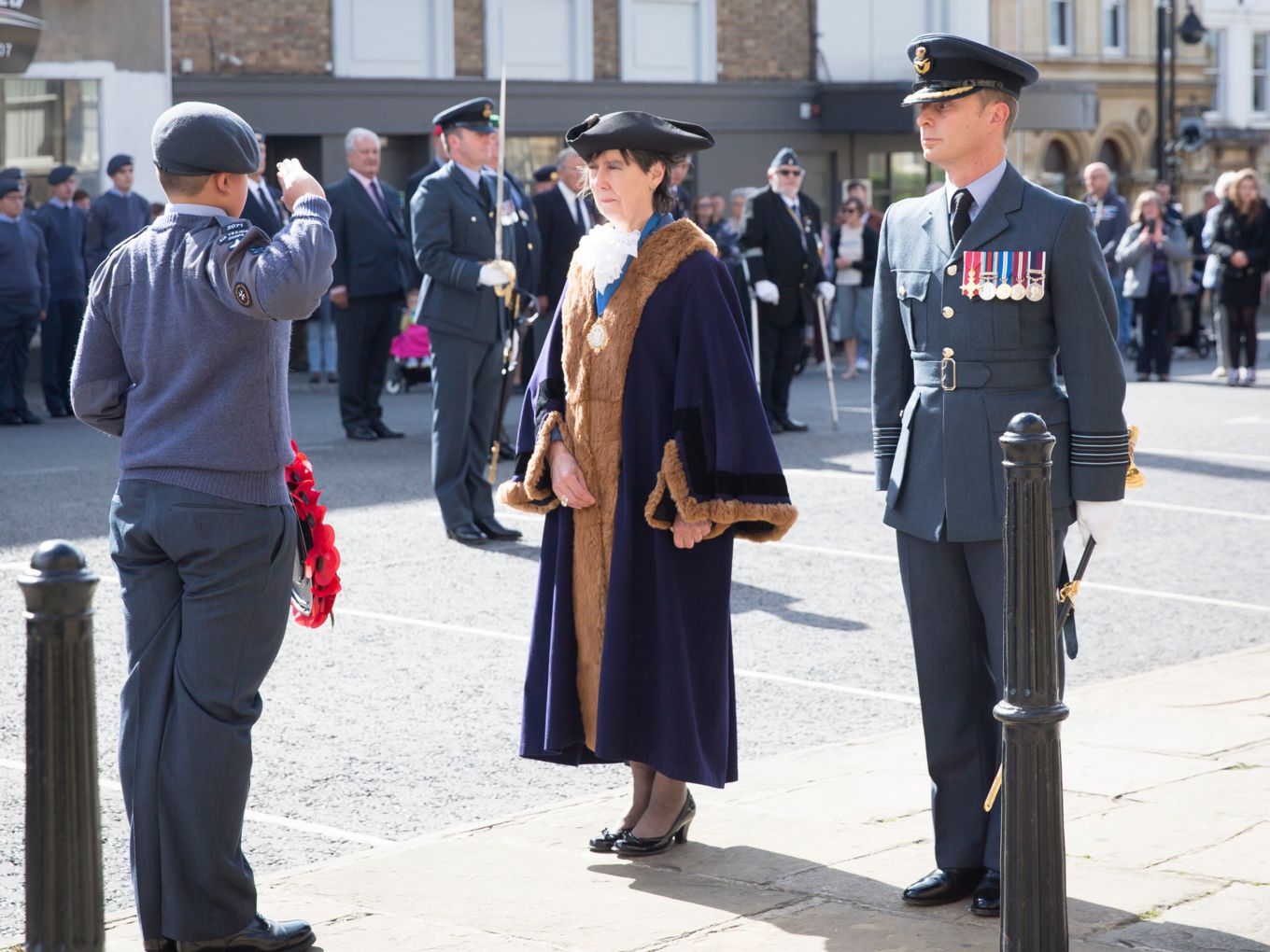 The Mayor of Stamford and the Station Commander