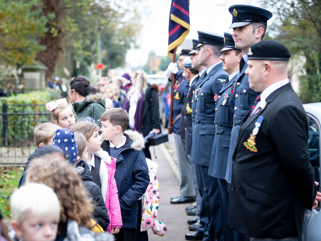 The act of remembrance at Newborough