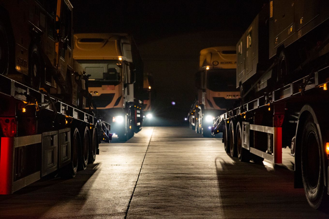 The 2MT trucks this morning