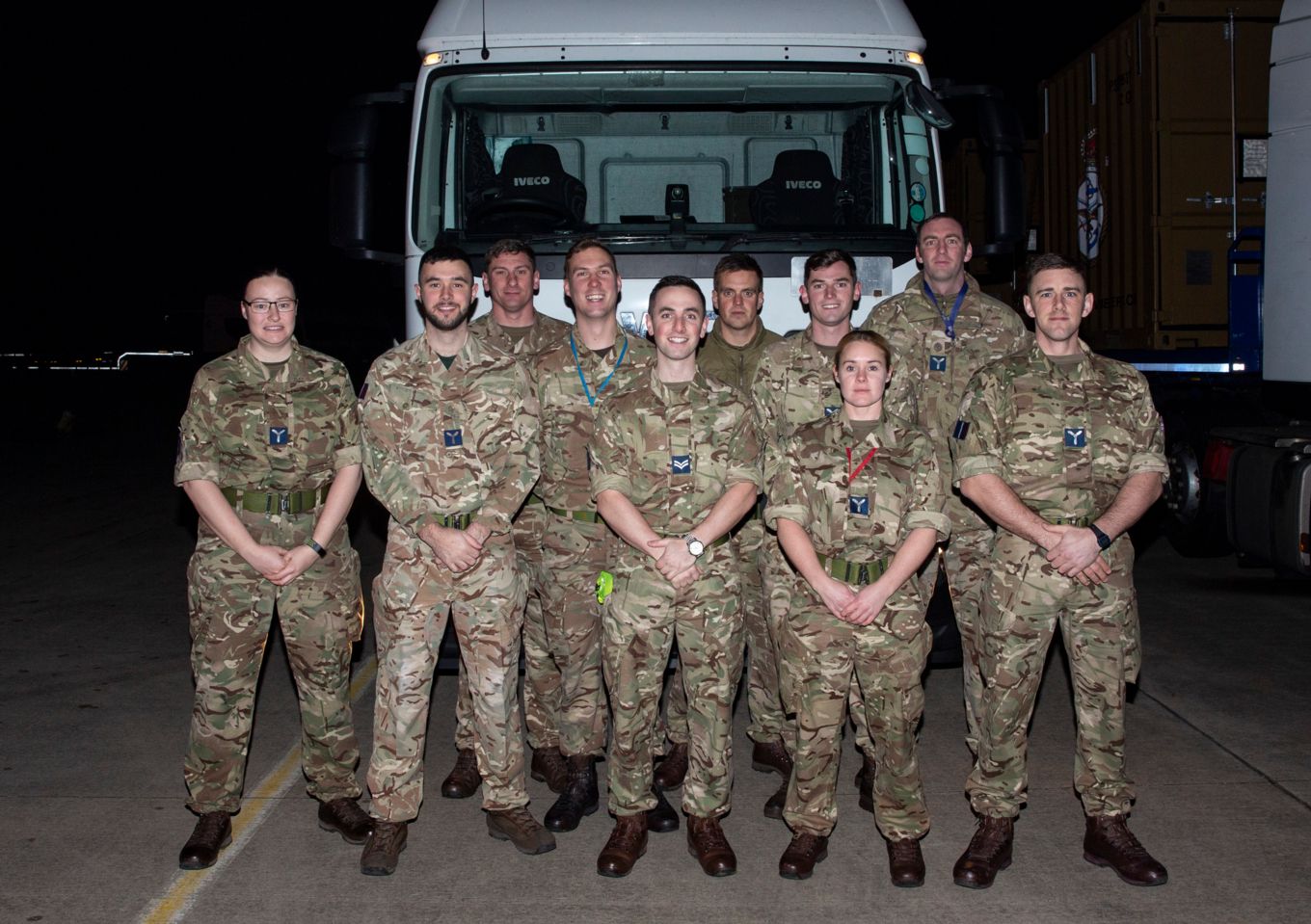 Personnel from 2MT Sqn
