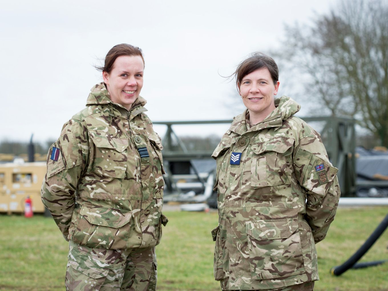 Sqn Ldr Liz Wheatley and Sgt Sadie Johnstone