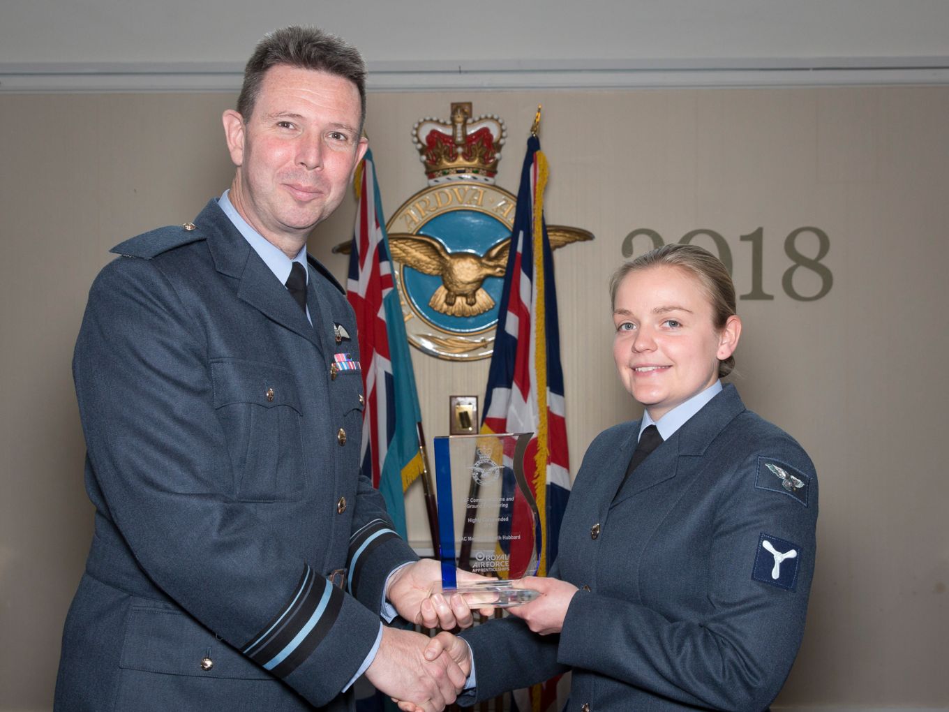 AVM Warren James and SAC Megan Hubbard