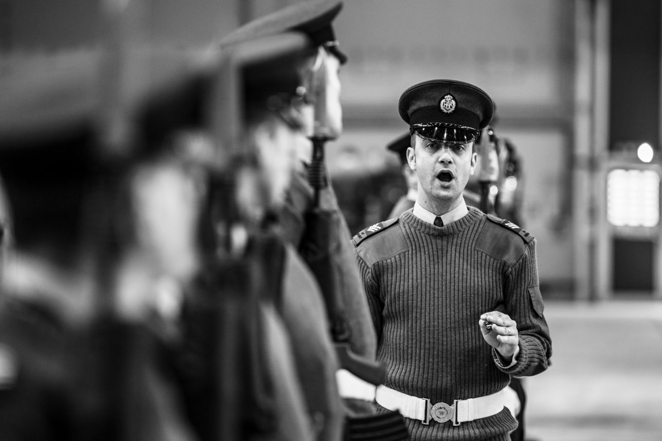 Image from the drill rehearsals at RAF Wittering