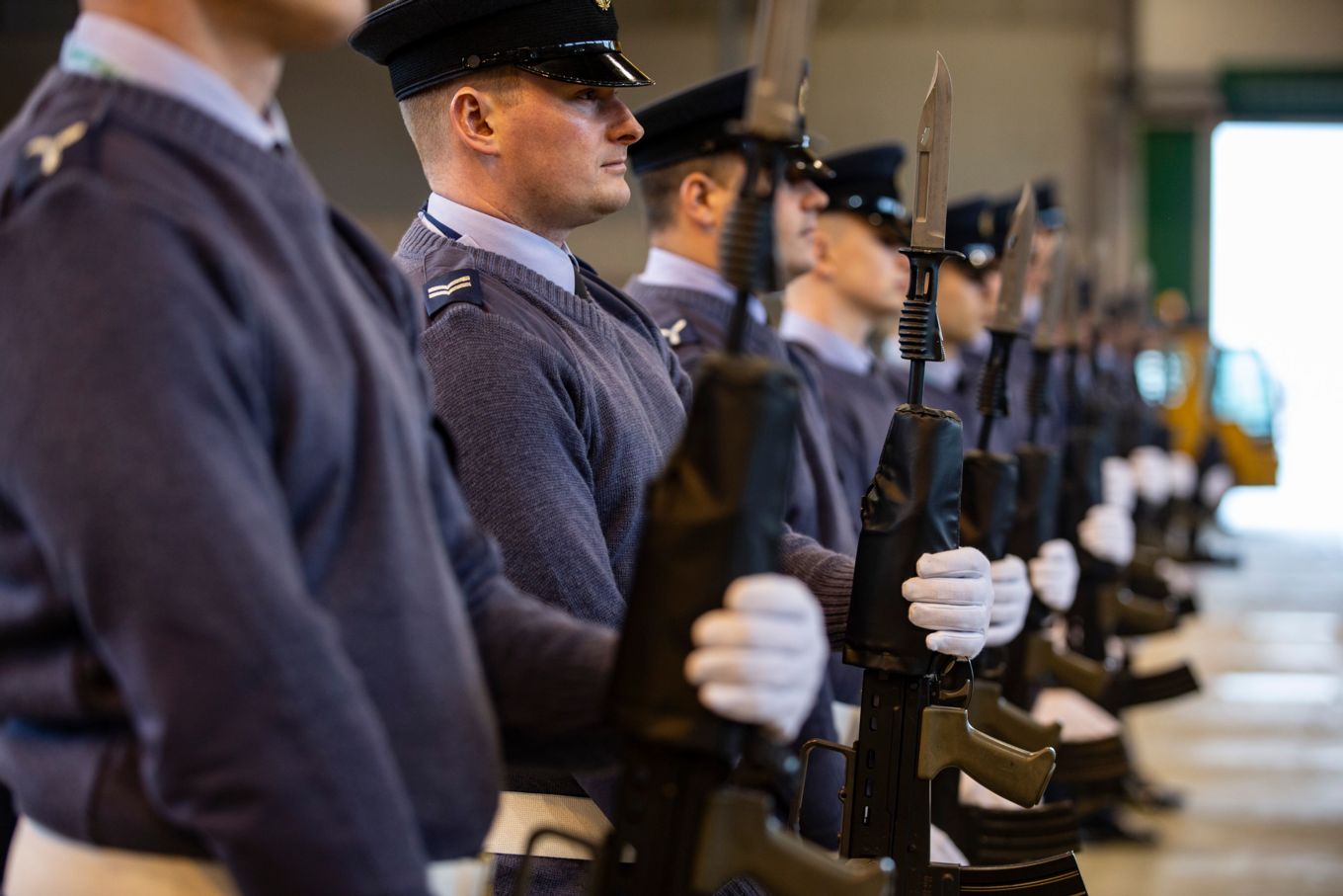Image from the drill rehearsals at RAF Wittering