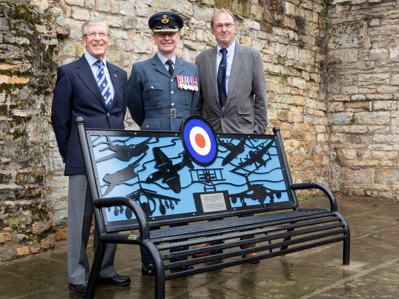 From left to right: Mr Tony Story, Group Captain Tony Keeling, Mr Don Lambert.