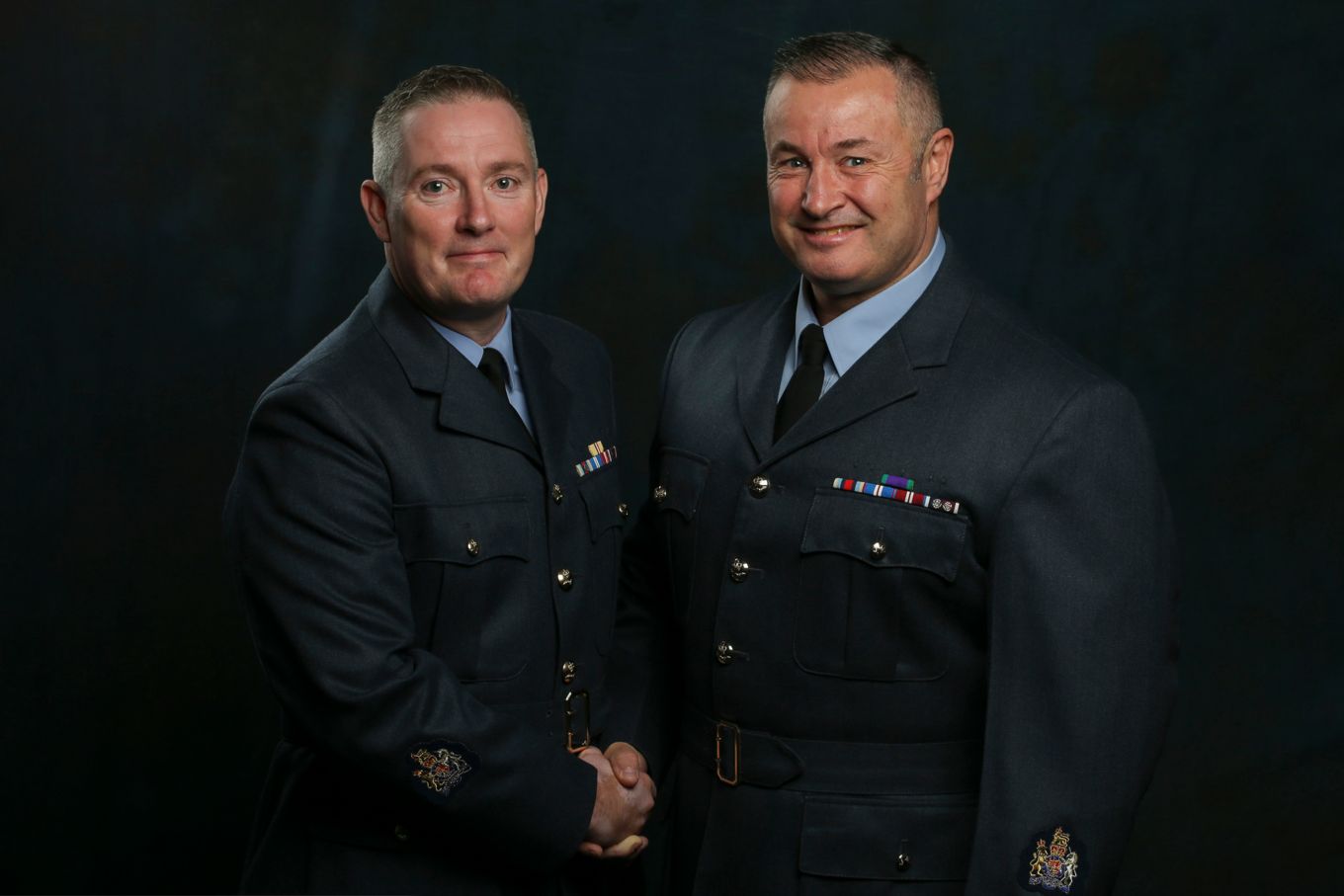Warrant Officers Si Bervoets and Al Little.