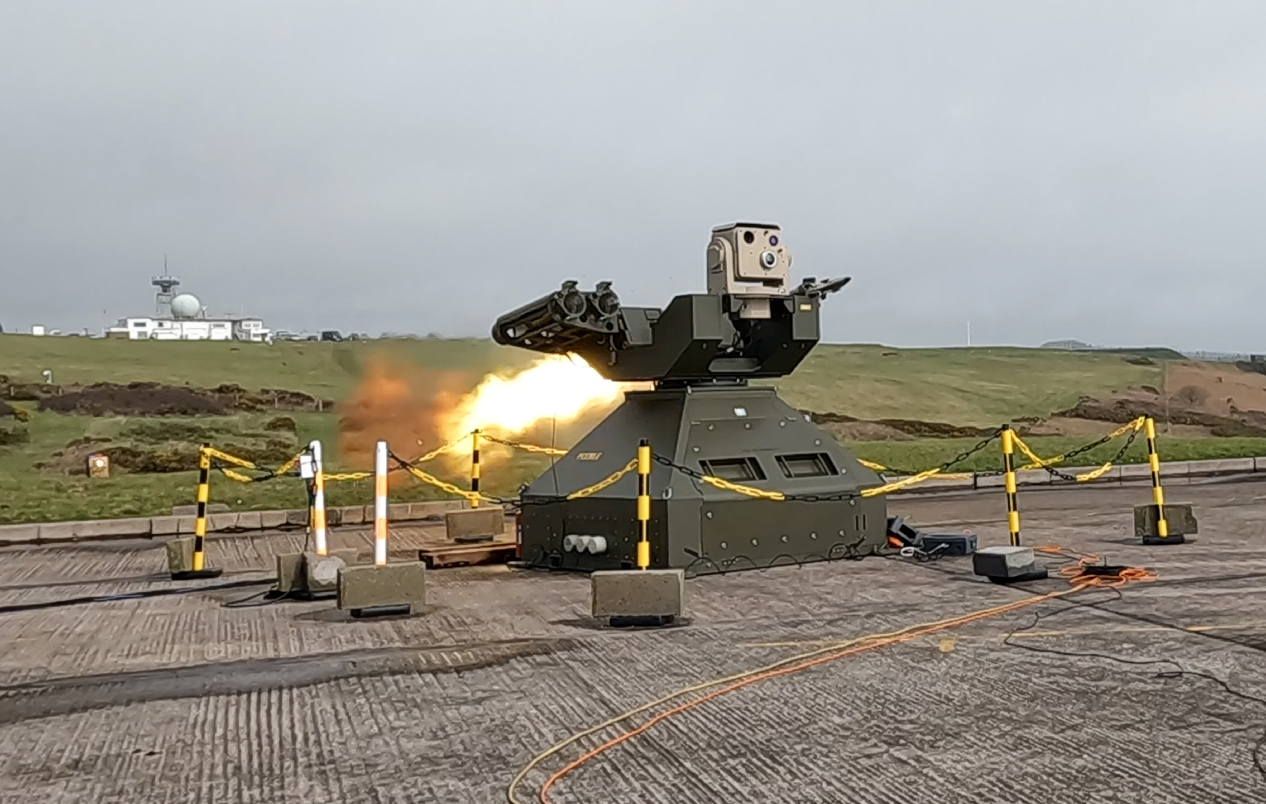 The Rapid Sentry Missile Defence System in action during test firing earlier in 2026.
