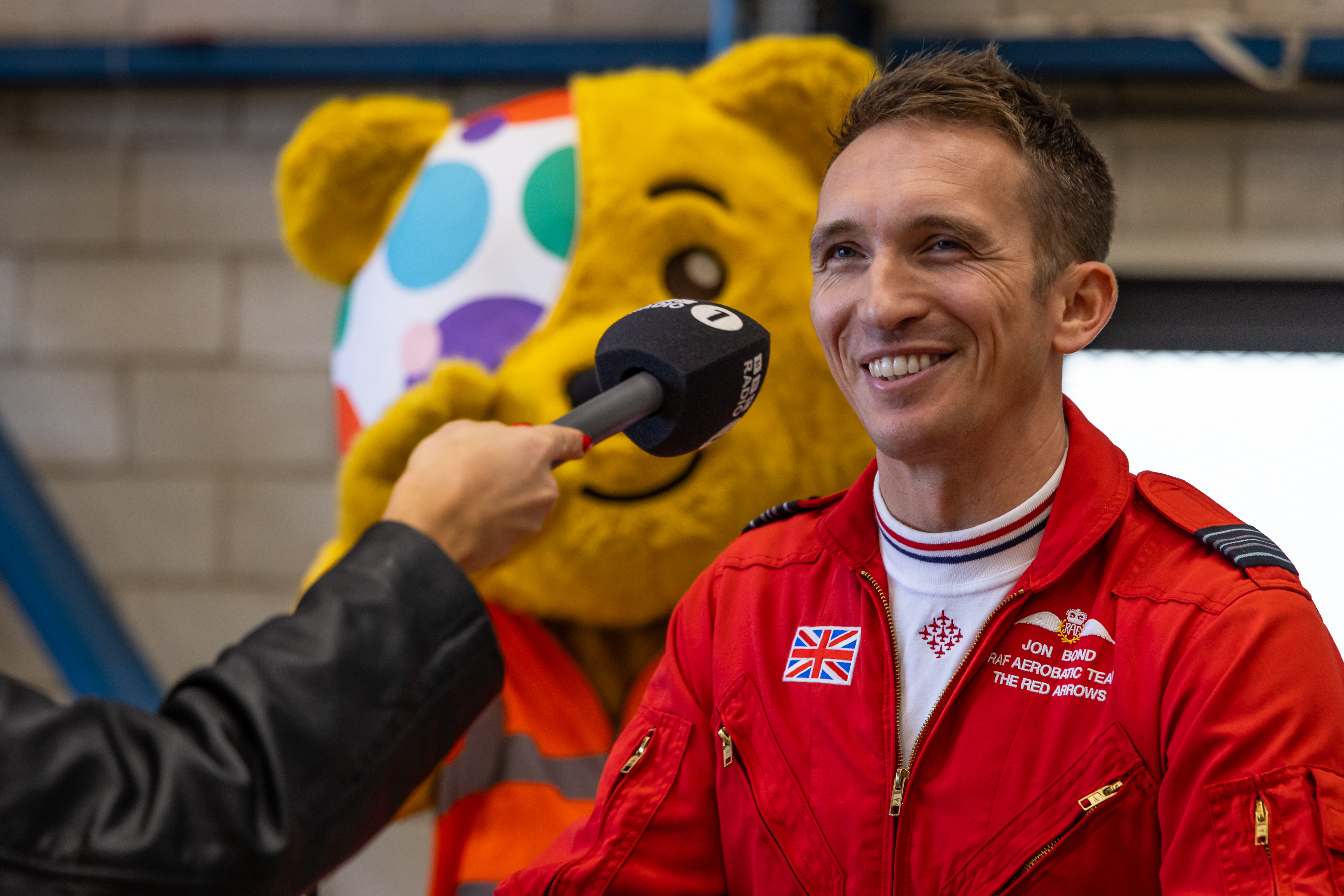 Squadron Leader Jon Bond is interviewed by the BBC.