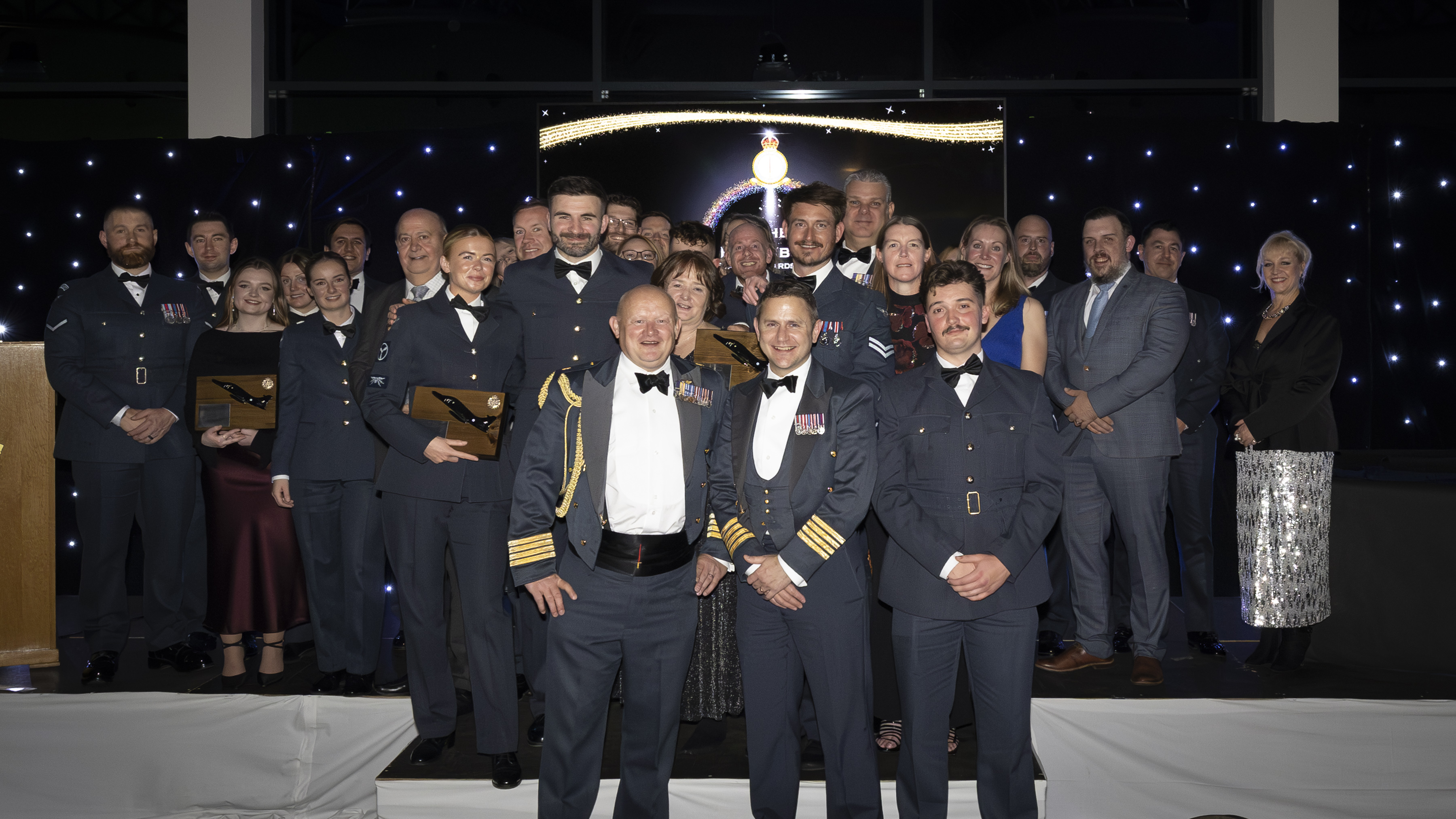 Winners and finalists at RAF Leeming's Excaliburs