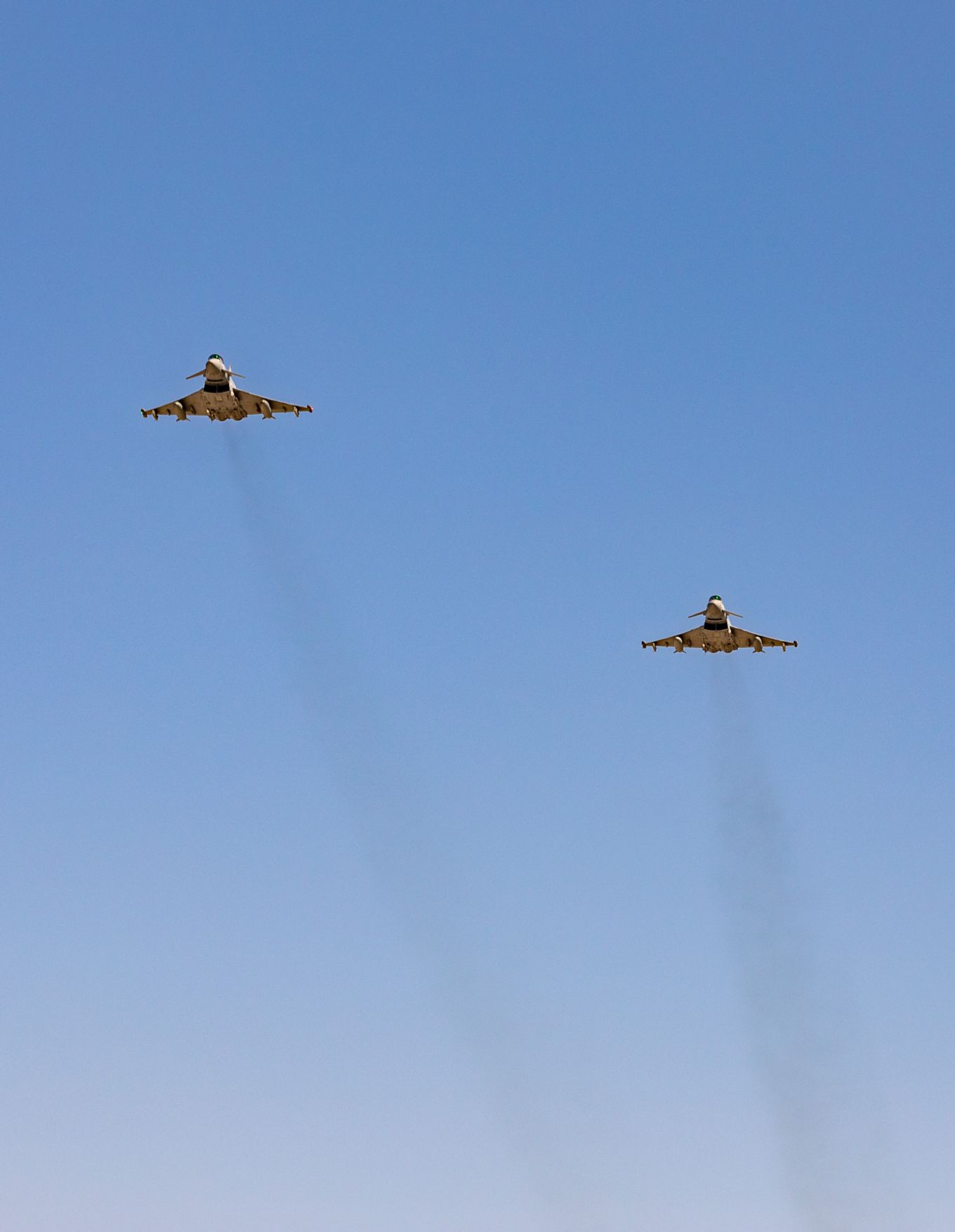Two Typhoon in flight.
