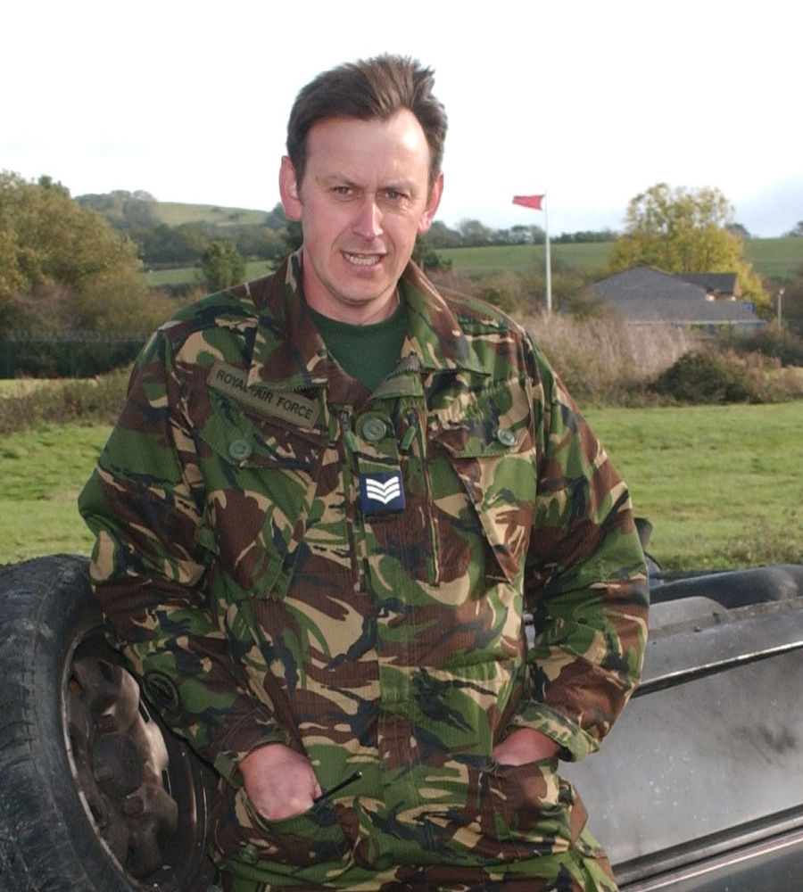 A young Sgt Hunt in a former role as an instructor