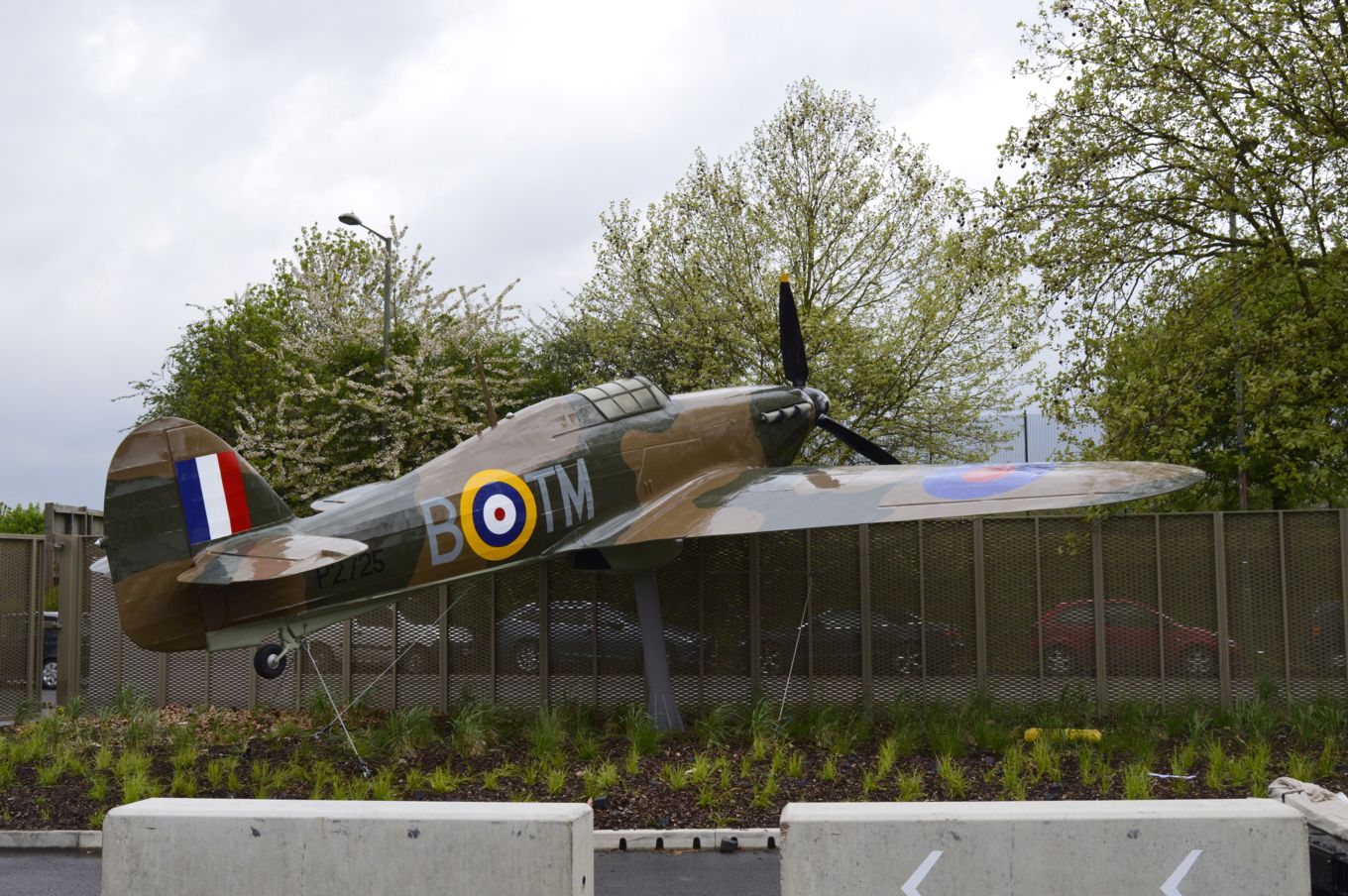 The refurbished replica Hurricane with Ray Holmes’s markings.