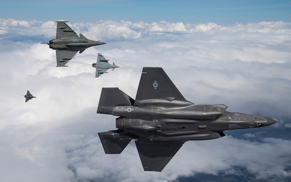 Four Typhoon's in formation.