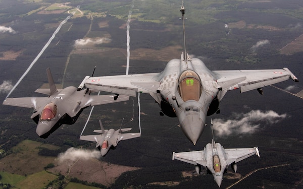 Four Typhoon's in formation.