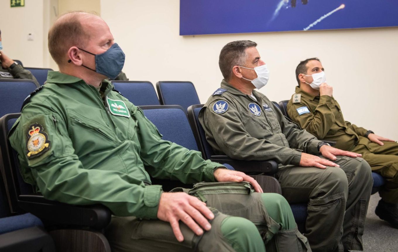 Images shows The Chief of the Air Staff with the Commanding Officer of the Israeli Air Force, Major General Amikam Norkin