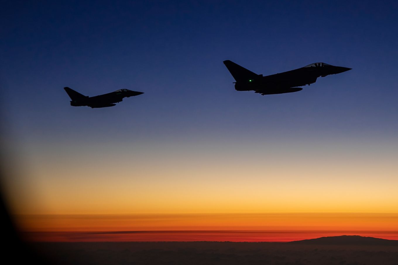 Two typhoon aircraft.