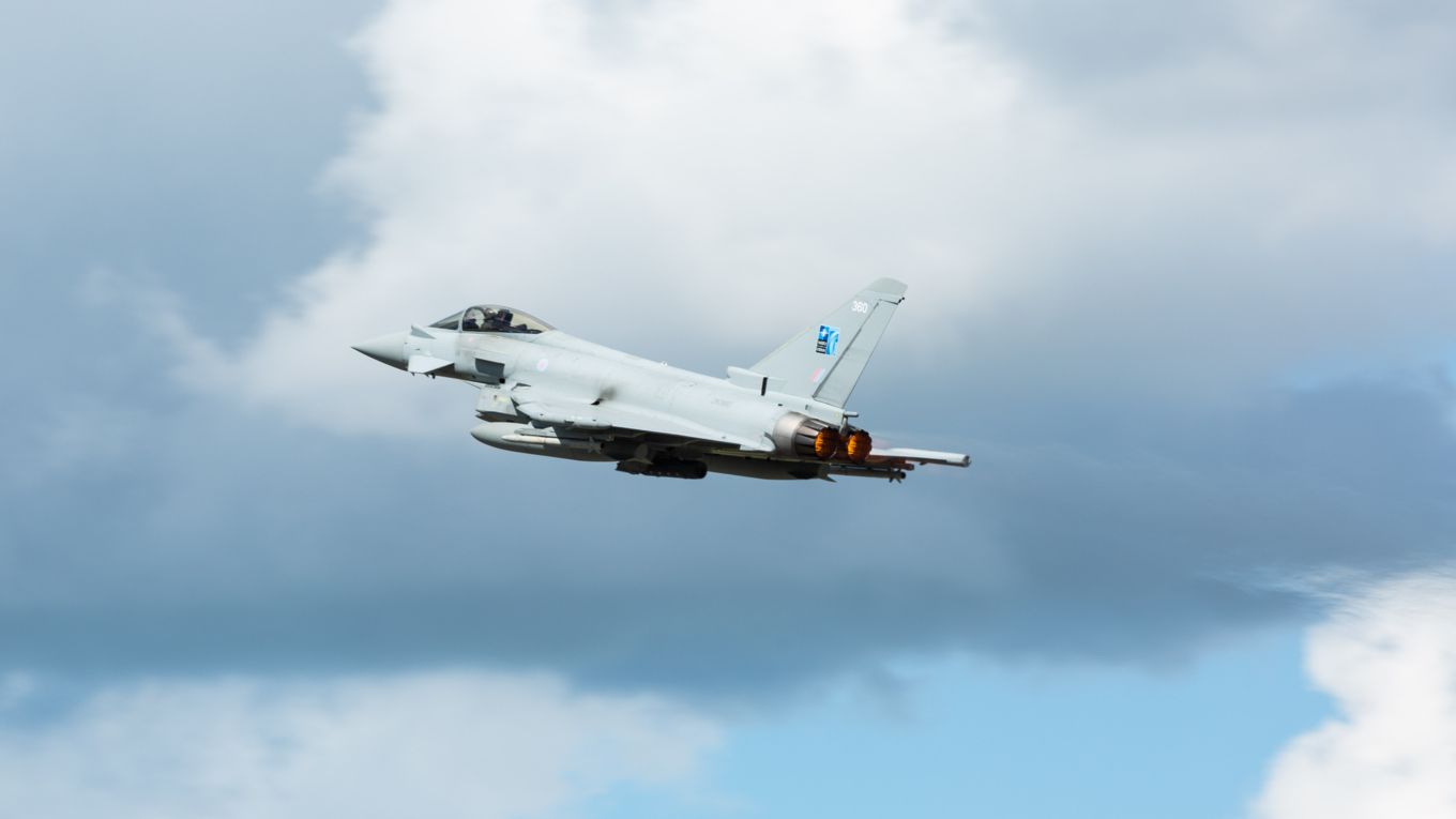 Image shows RAF Typhoon
