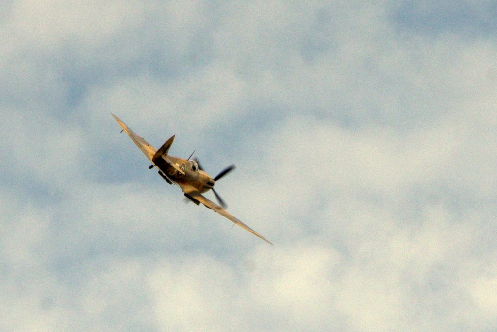 Spitfire flying.