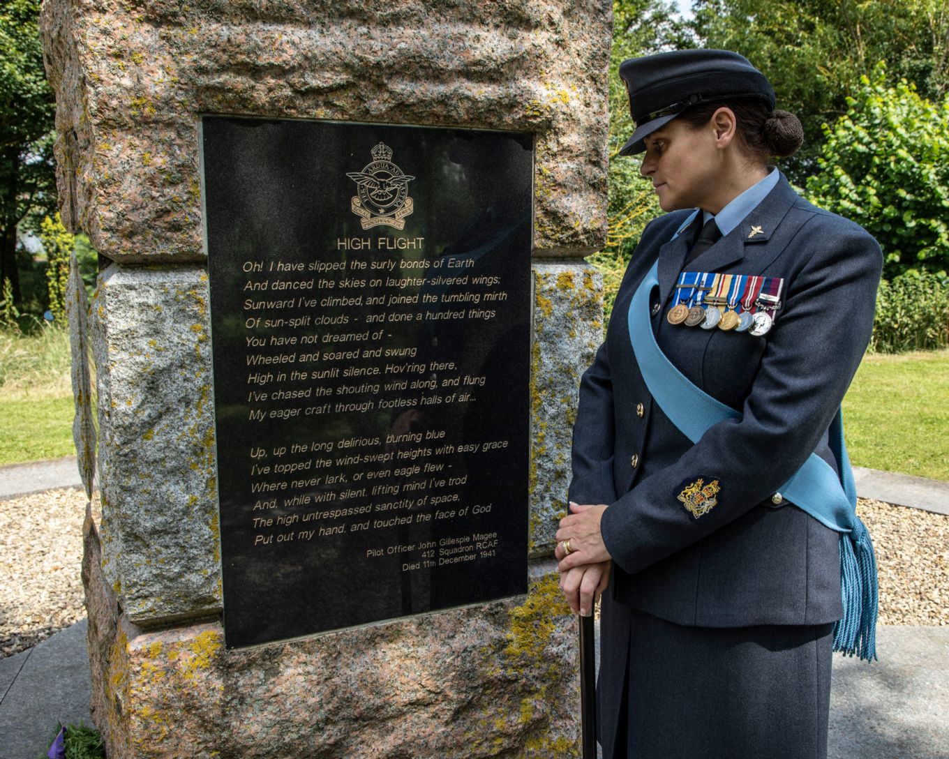 Personnel stands by Memorial.