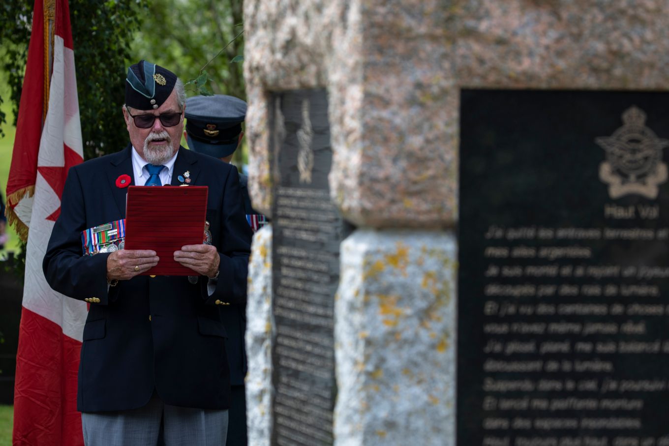 Personnel stands by Memorial.