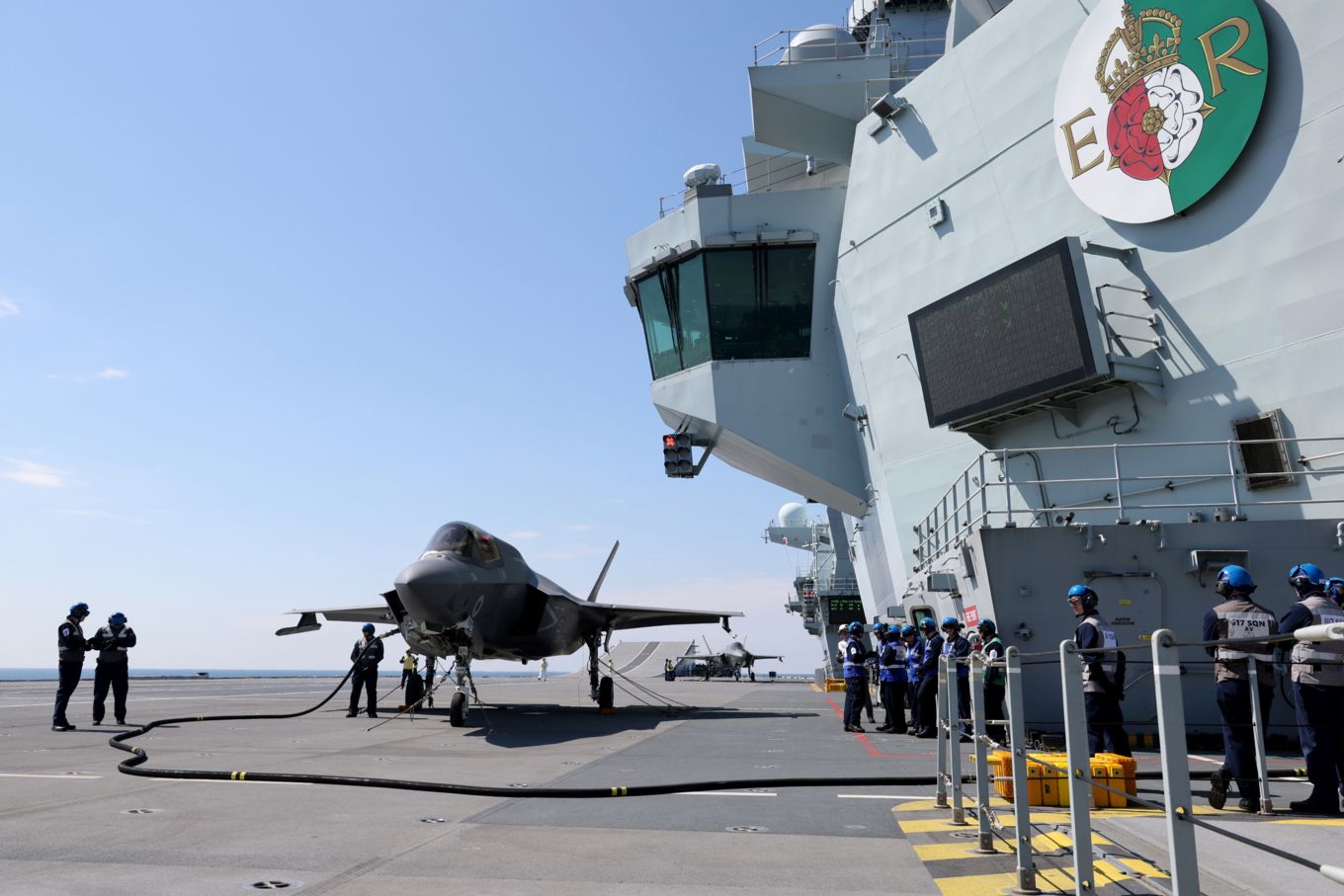 Landed Fighter jets at sea
