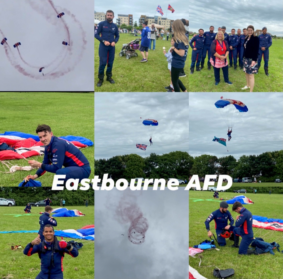 RAF Falcons Mark National Armed Forces Day at Eastbourne