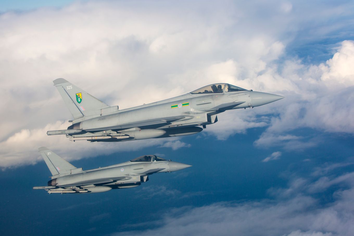 RAF Typhoons flying