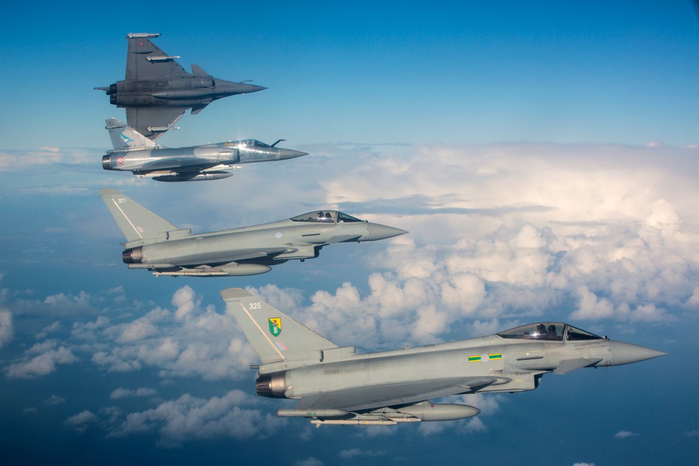 RAF and French Typhoons