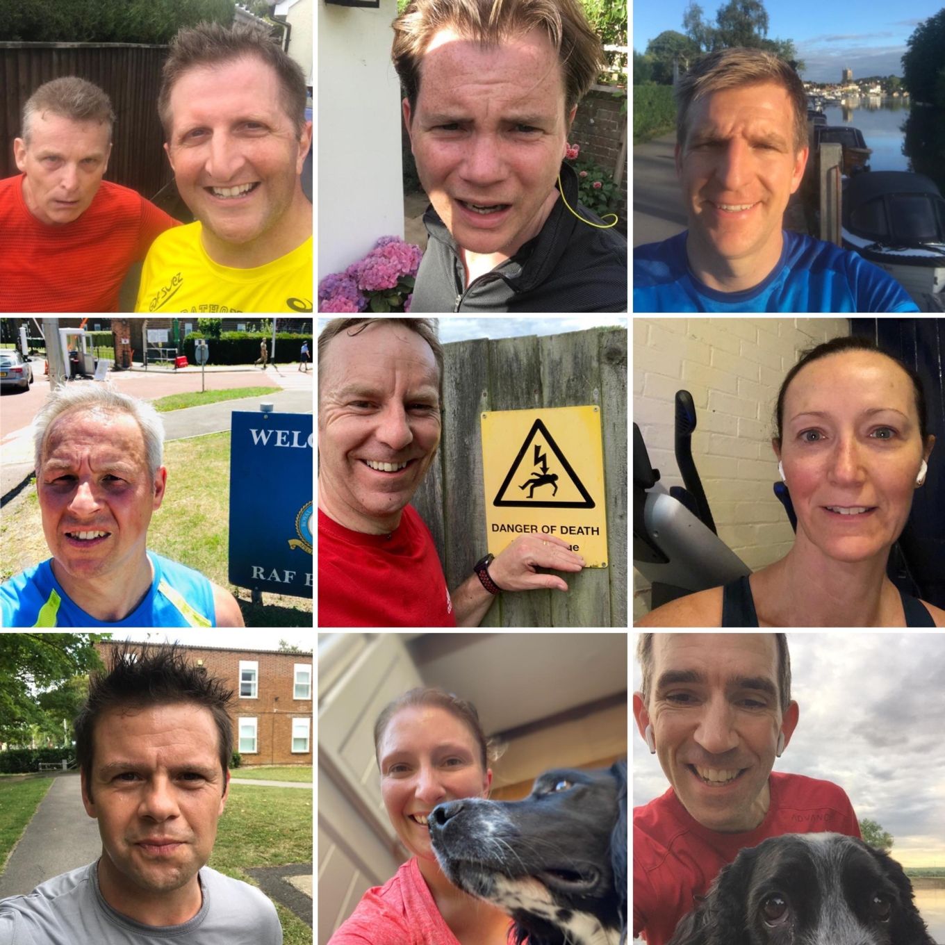The Station Executives took a selfie a day to help boost the team spirit (and prove they'd completed it!)