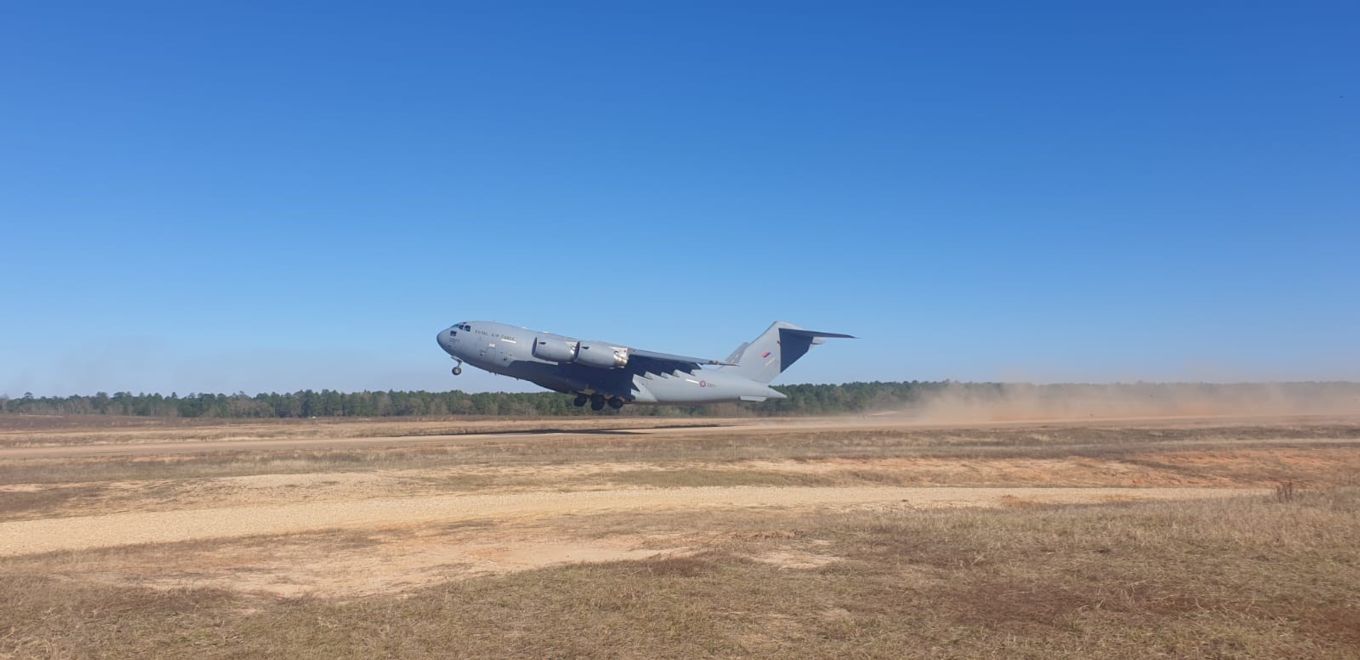 99 Squadron took the next step in developing the aircraft’s Semi Prepared Runway Operations (SPRO) capability during training based in Louisiana, USA.