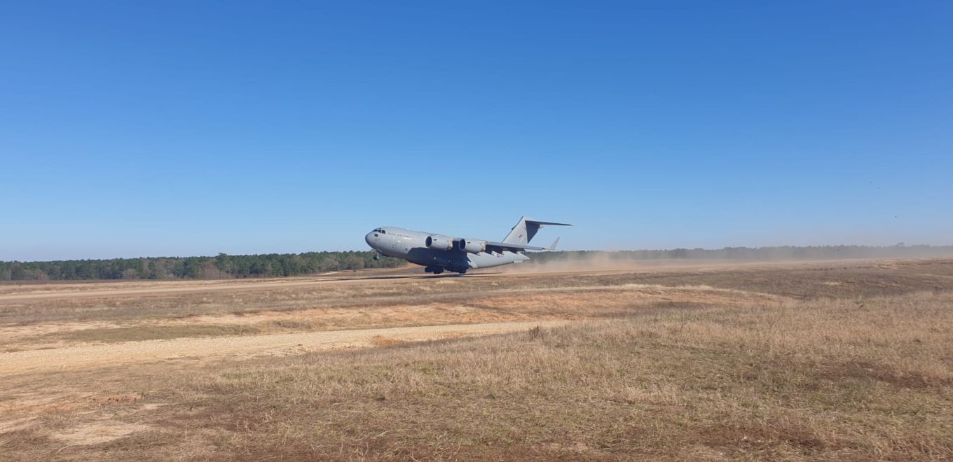 99 Squadron took the next step in developing the aircraft’s Semi Prepared Runway Operations (SPRO) capability during training based in Louisiana, USA. 