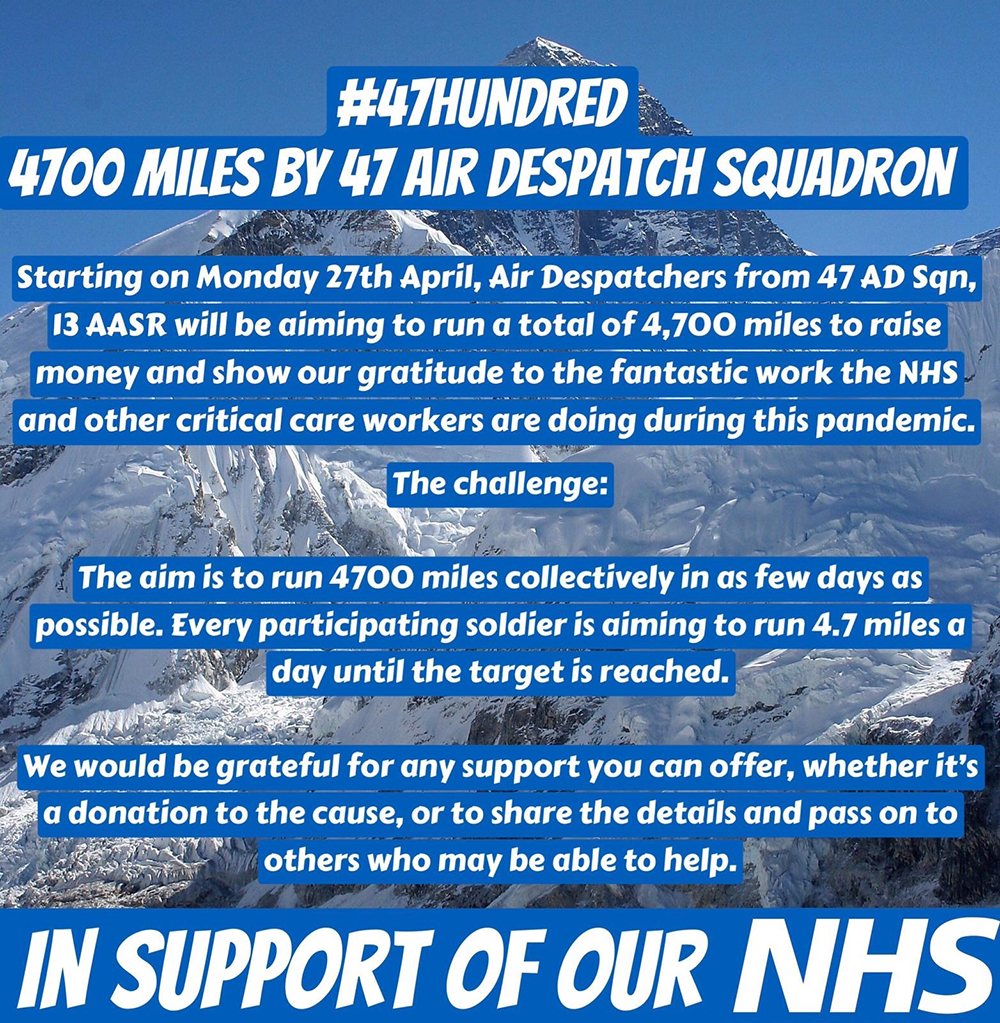 Going the extra mile - 47 Hundred - 4700 Miles by 47 Air Despatch Squadron 