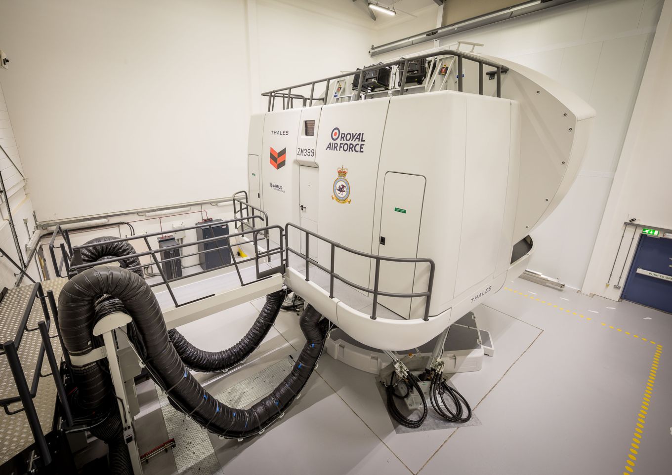 Pictured, one of the A400M Atlas Simulators that are utilised within the training programmes XXIV Squadron delivers.