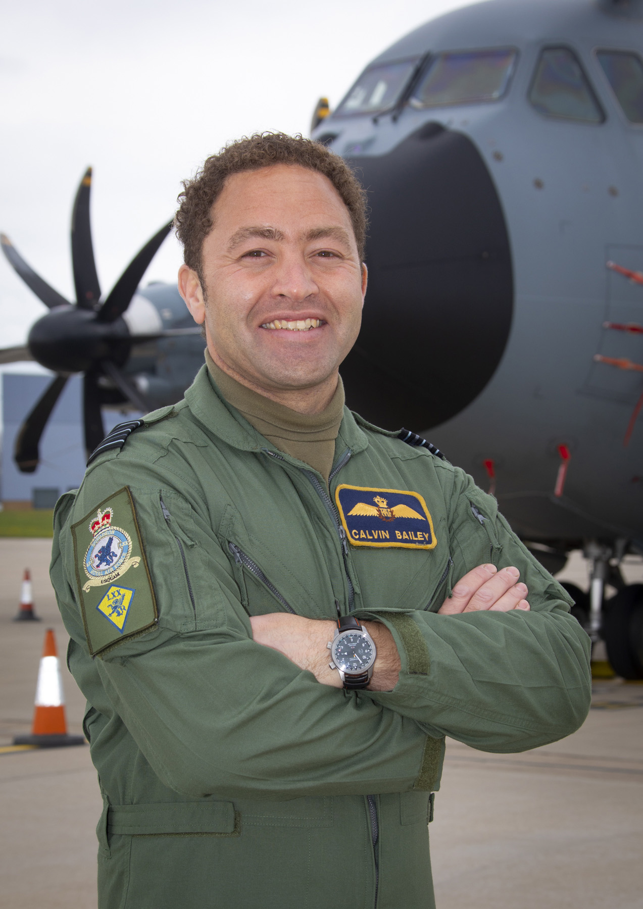 Wing Commander Calvin Bailey, Incoming Officer Commanding of LXX Squadron