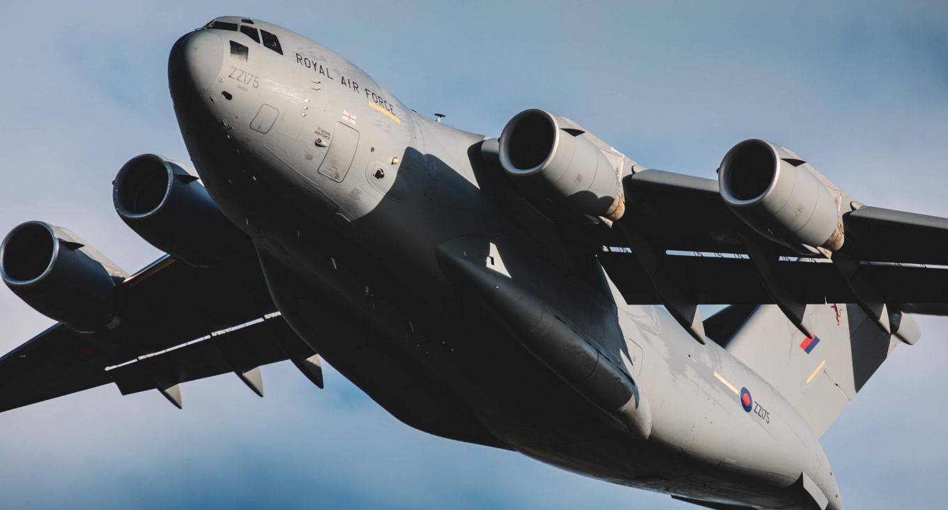 The C-17 Globemaster along with the A400M Atlas were utilised to transport over 150 personnel and more than 88 Tonnes of freight ahead of the Typhoon deployment.