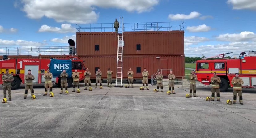 RAF Brize Norton Firefighters Conquer ‘Everest’ for the NHS to Raise £3200+