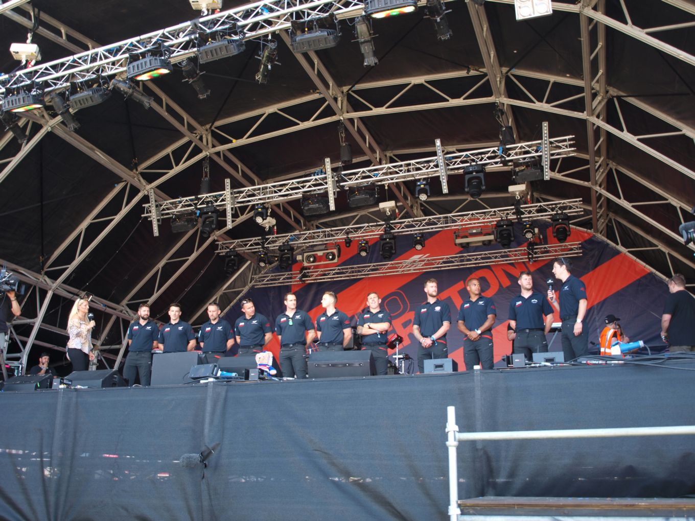 Temperatures and the RAF Falcons soar at British Grand Prix