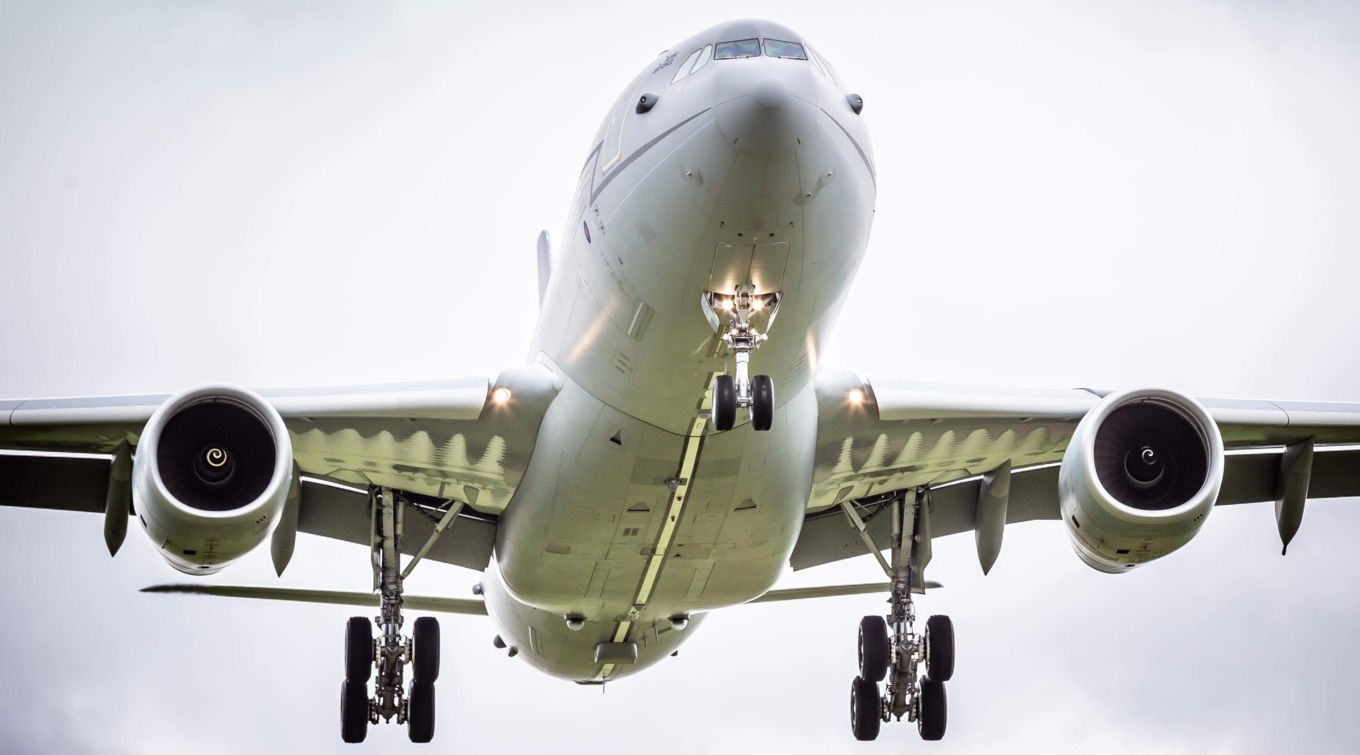 Wing Commander Pete Thorbjornsen flew on his final Air to Air Refuelling flight and handed over command of No 101 Squadron to Wing Commander Mike Udall