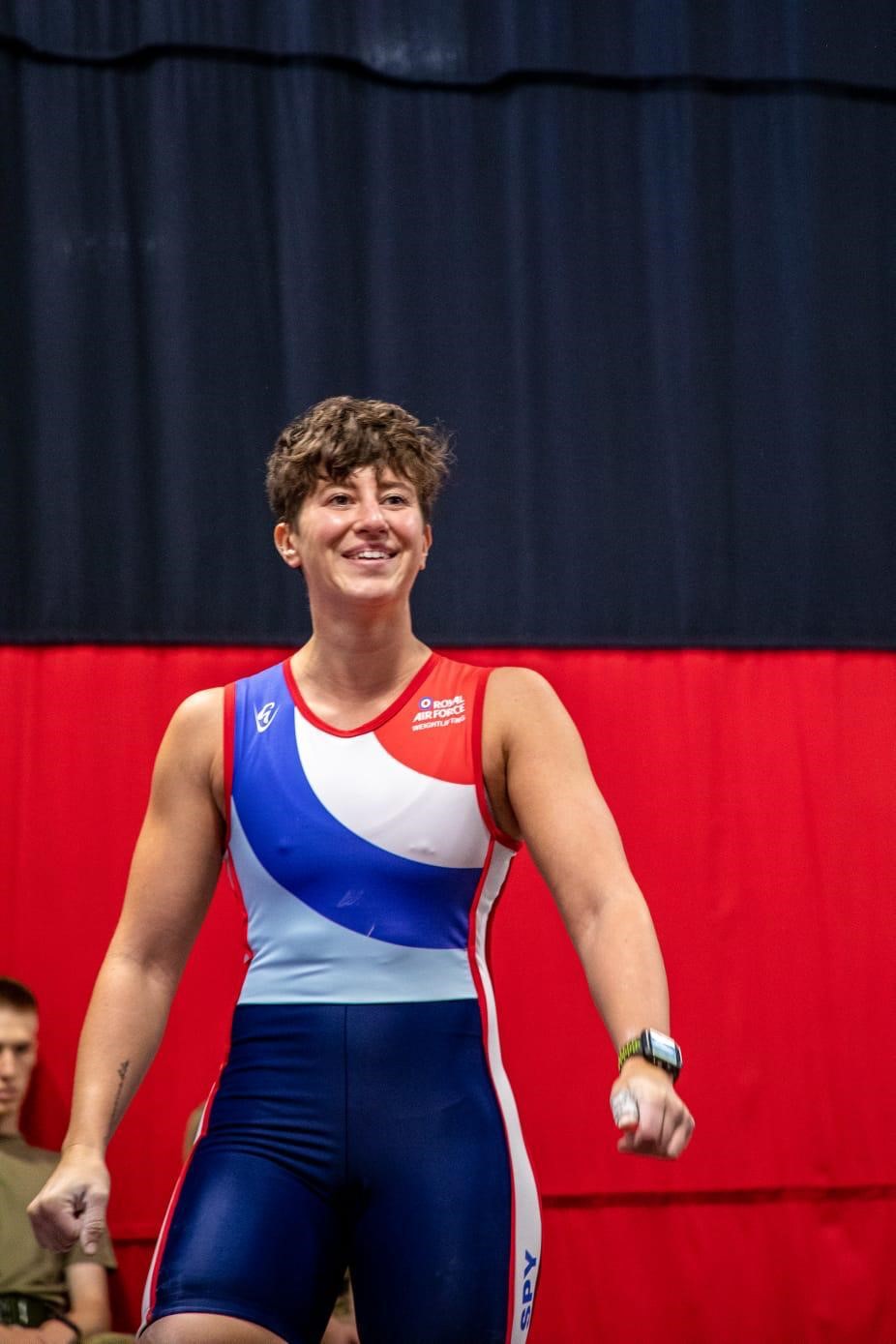 Cpl Lucy Spy a rising star among the RAF Weightlifting team