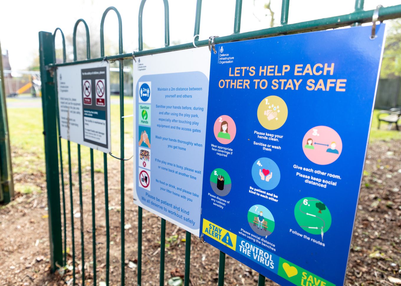 The New Playpark located on the Officers Patch
