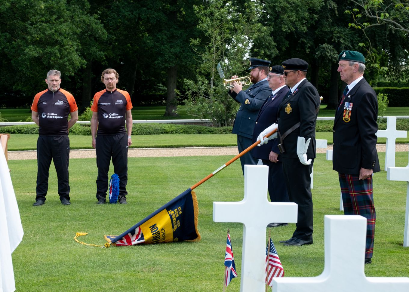 Memorial at the Cambridge American Cemetery for Maj Dennis Wise