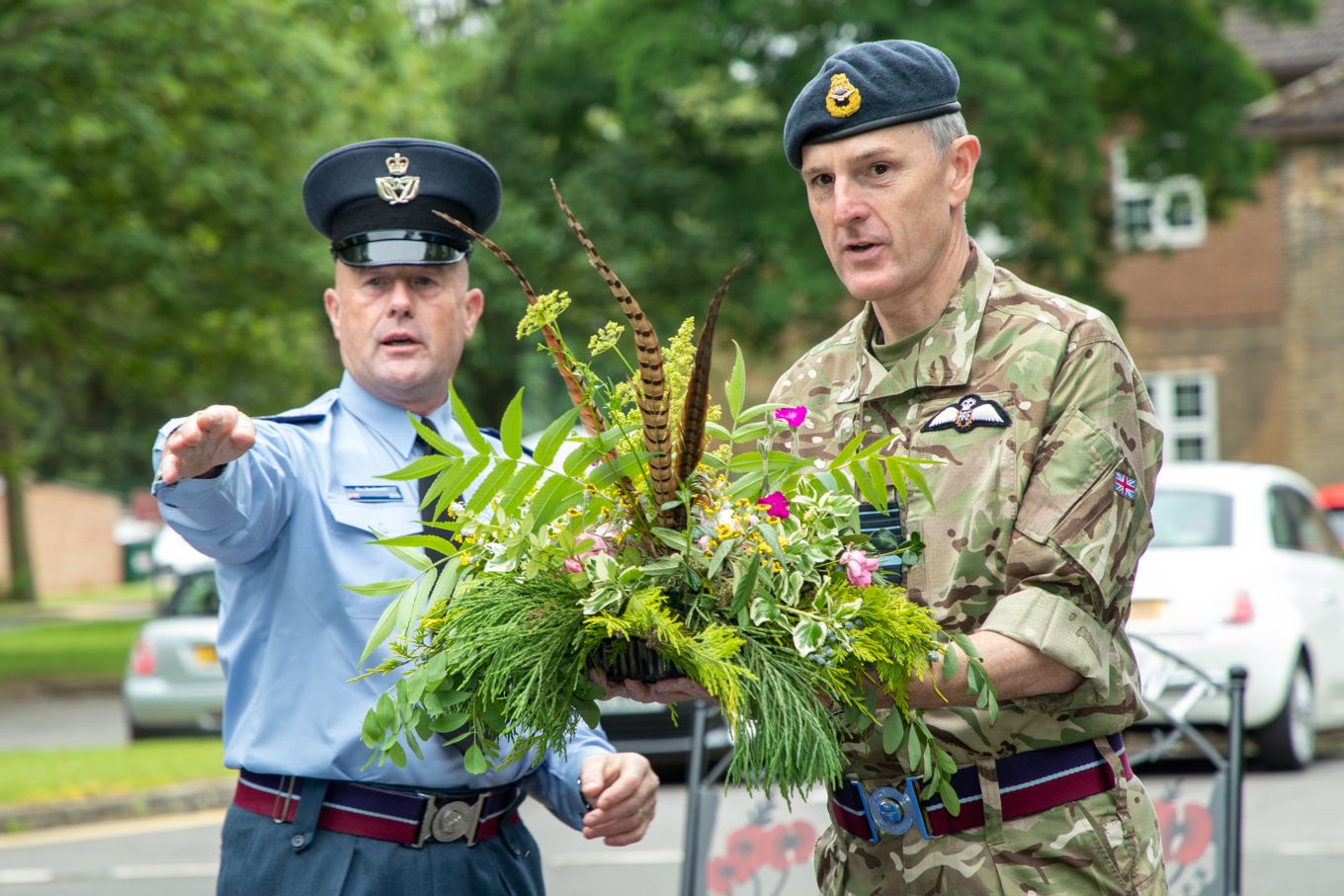 DCom Ops pays his respects at the Station Memorial Garden