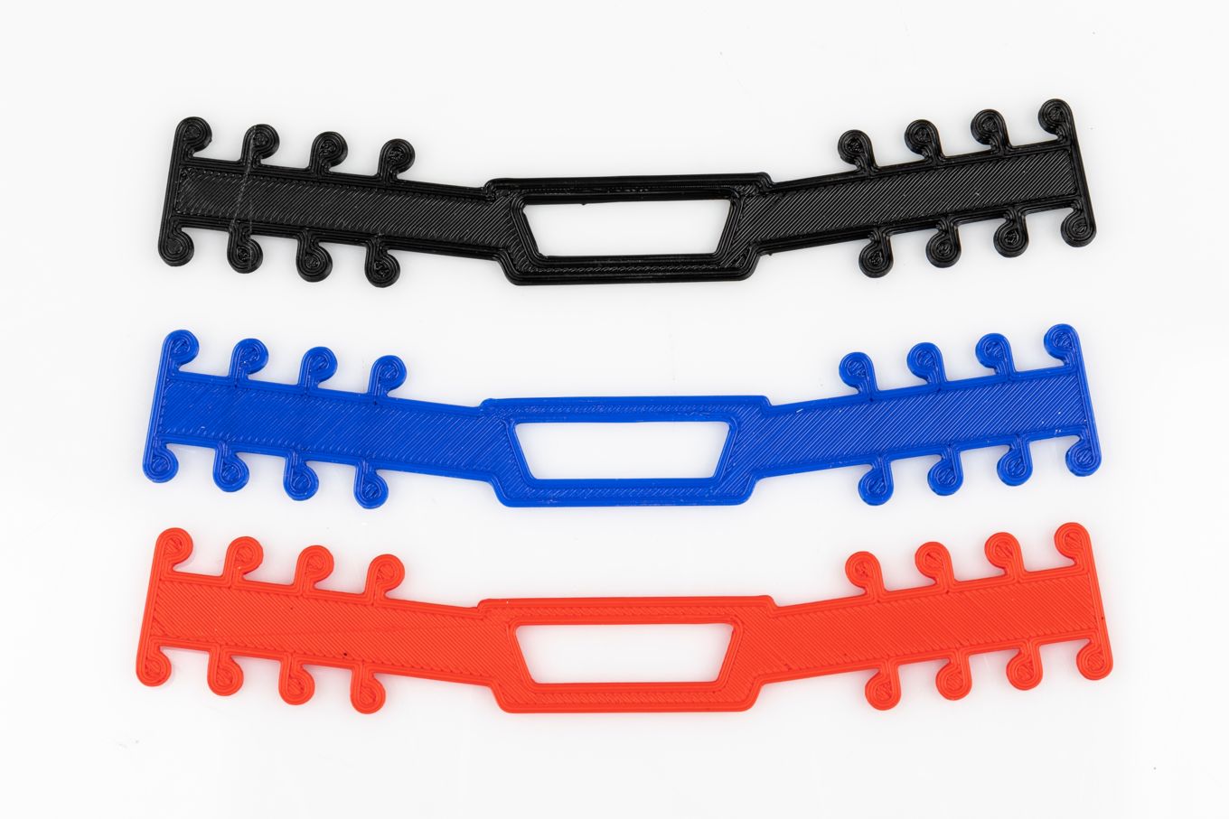 Face mask clips made using 3D printer