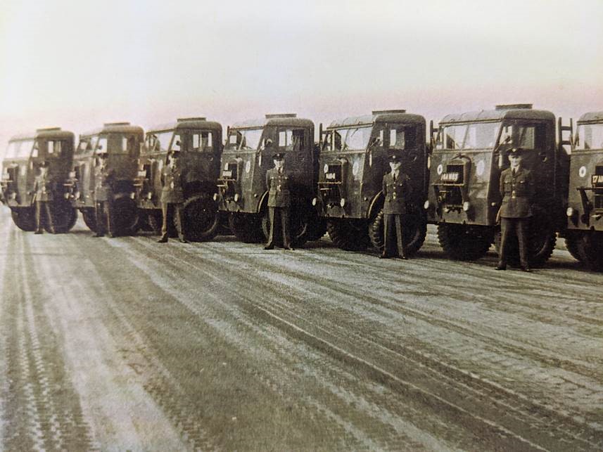2MT Squadron drivers line up in the 1950’s.