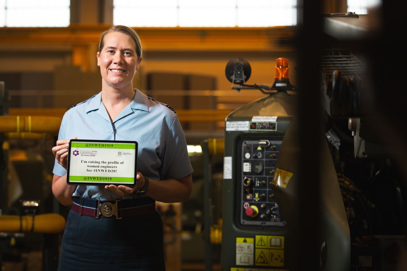 Squadron Leader Alicia Mason on International Women in Engineering Day in June 2020